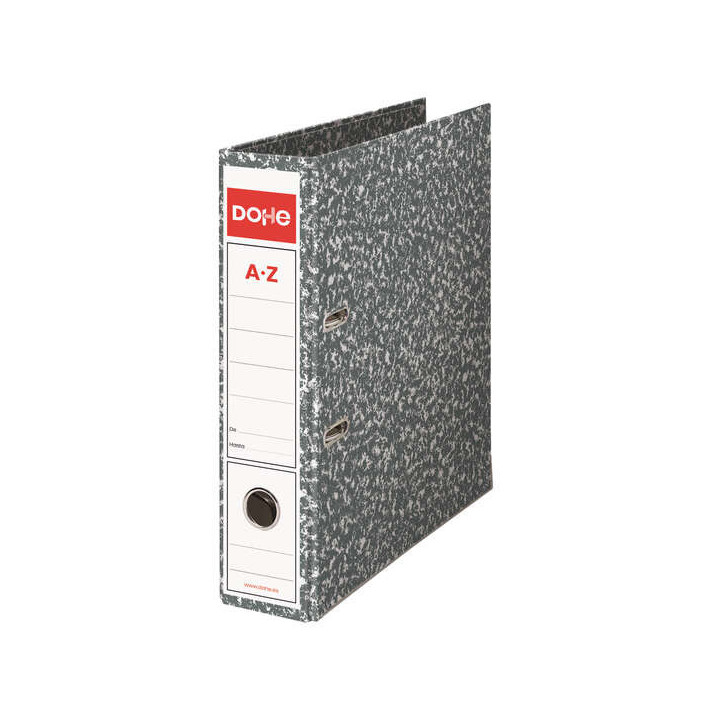 Dohe Archivadores Jaspeados - 320x280mm - Carton Forrado con Papel Impreso - Cantoneras Metalicas - Ollao