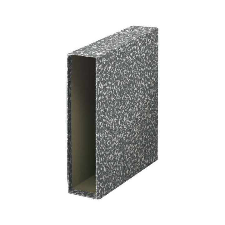Dohe Archiclas Funda de Archivador Tamaño Folio Natural - Carton Forrado con Papel Impreso - Color Gris Jaspeado