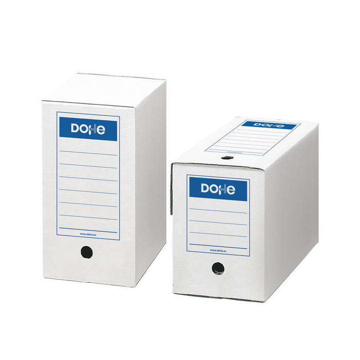 Dohe Caja de Carton de Primera Calidad - Montaje Rapido y Facil - Color Blanco