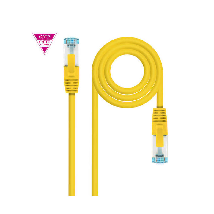 Nanocable Cable Red Cat.7 LSZH SFTP PIMF AWG26 30cm - Color Amarillo