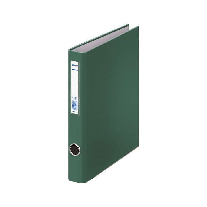 Dohe Carpeta con 2 Anillas Mixtas 25mm Folio - Ollao y Tarjetero en Lomo - Carton Forrado con Polipropileno - Color Verde