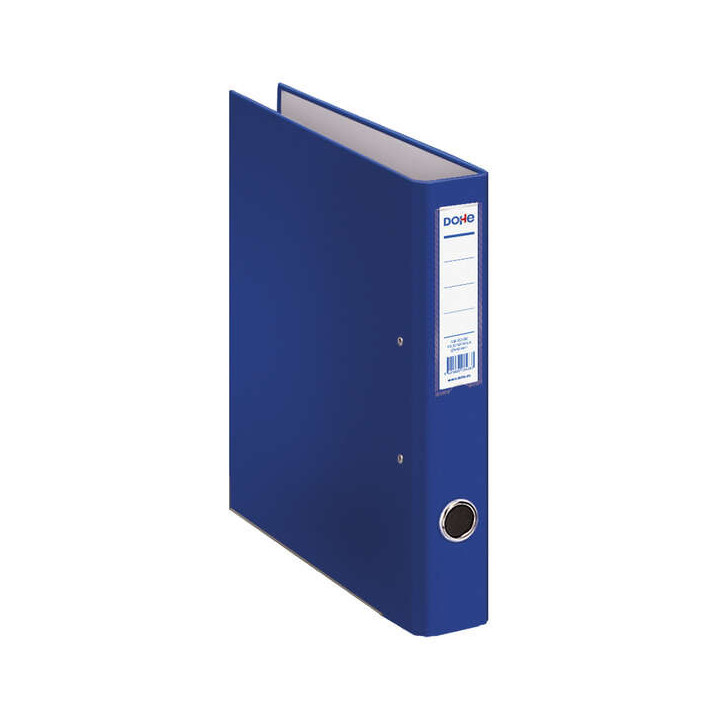 Dohe Carpeta de 2 Anillas Mixtas 40mm - Tamaño Folio - Medidas 285x350x60mm - Ollao y Tarjetero en Lomo - Carton Forrado con P