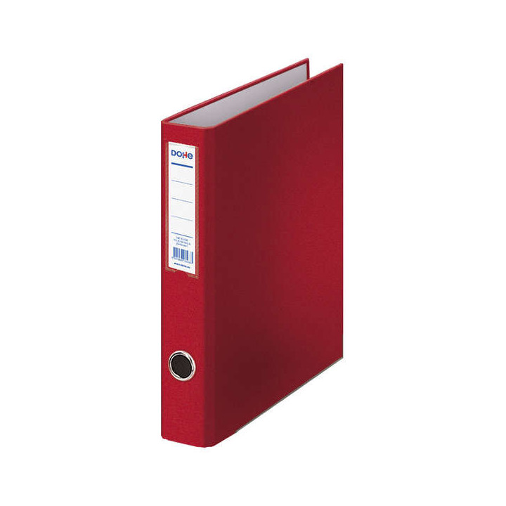 Dohe Carpeta de 2 Anillas Mixtas 40mm - Tamaño Folio - Medidas 285x350x60mm - Ollao y Tarjetero en Lomo - Carton Forrado con P