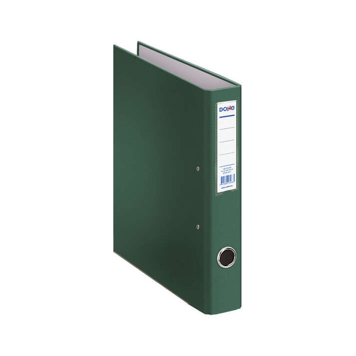 Dohe Carpeta de 2 Anillas Mixtas 40mm - Tamaño Folio - Medidas 285x350x60mm - Ollao y Tarjetero en Lomo - Carton Forrado con P