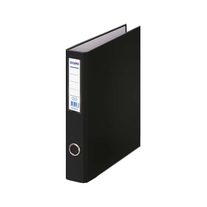 Dohe Carpeta de 2 Anillas Mixtas 40mm - Tamaño Folio - Medidas 285x350x60mm - Ollao y Tarjetero en Lomo - Carton Forrado con P