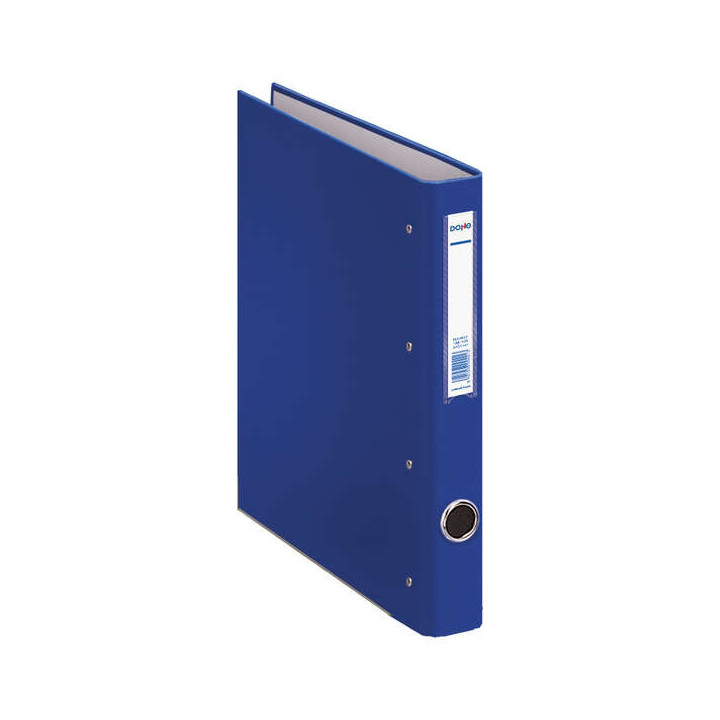 Dohe Carpeta de 4 Anillas Mixtas 25mm Folio - Medidas 285x350x45mm - Ollao y Tarjetero en Lomo - Carton Forrado con Polipropile
