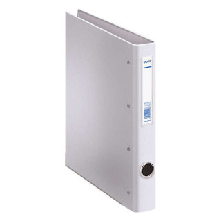 Dohe Carpeta de 4 Anillas Mixtas 25mm Folio - Medidas 285x350x45mm - Ollao y Tarjetero en Lomo - Carton Forrado con Polipropile