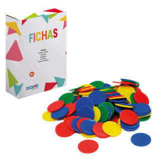 Dohe Fichas de Colores para Numeracion y Calculo - Recomendado para Primer y Segundo Ciclo de Primaria - Apoyo Fisico para Ente