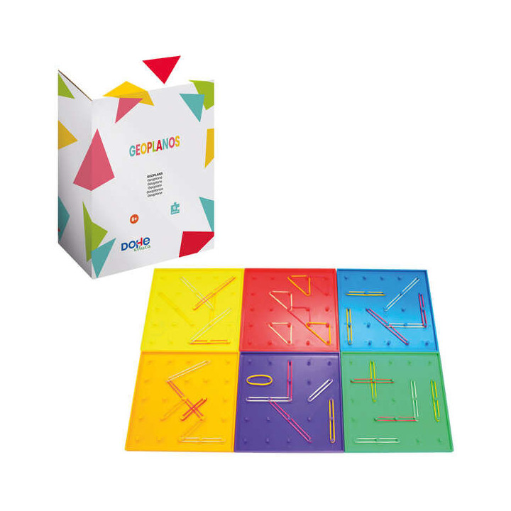 Dohe Geoplano Didactico Polivalente - Recuerdo Dinamico para Matematicas - Facilita Representacion de Figuras - Movimiento y Tr