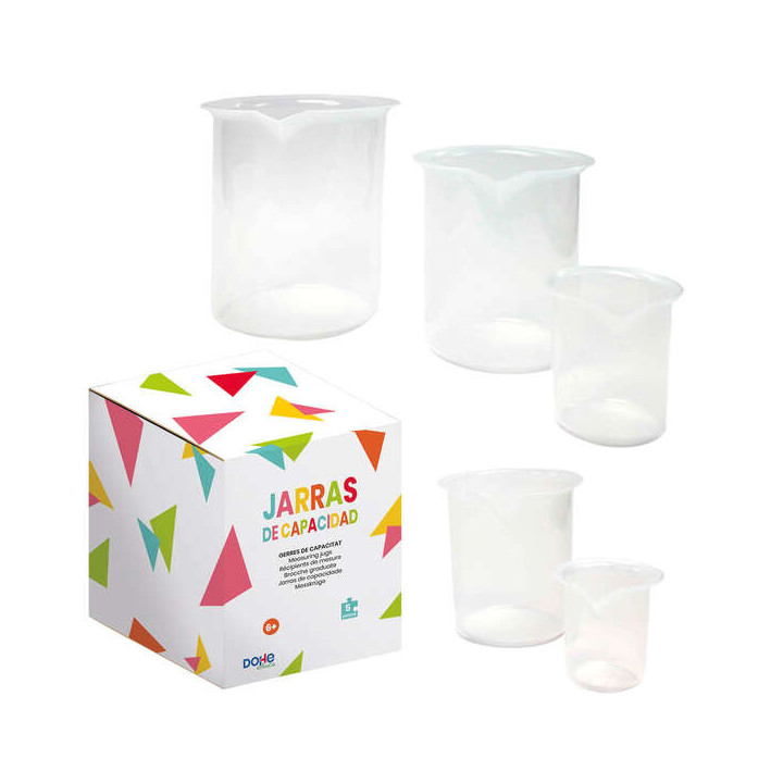 Dohe Juego de Jarras graduadas de Plastico - 1L