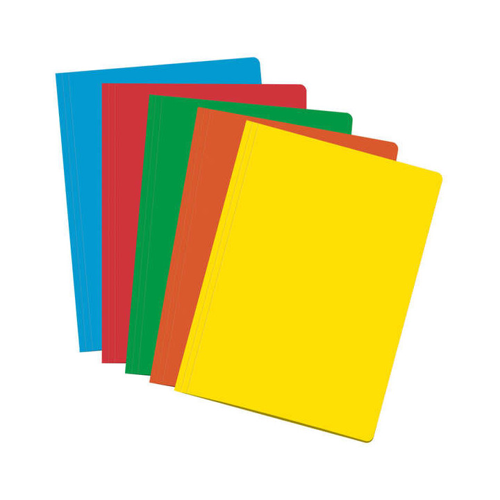 Dohe Pack de 50 Subcarpetas de Cartulina de 180gr A4 - Con Ranura para Fastener - Resistente y Duradera - Ideal para Organizar