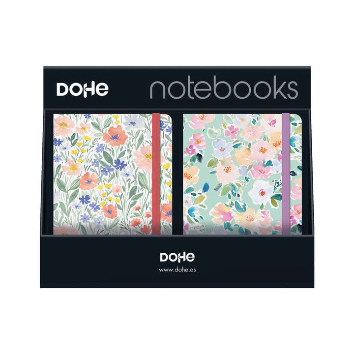 Dohe Expositor con 12 Notebooks A5 12x17cm - Incluye 3x Sunflower