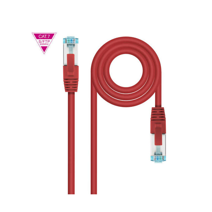 Nanocable Cable Red Cat.7 LSZH SFTP PIMF AWG26 2m - Color Rojo