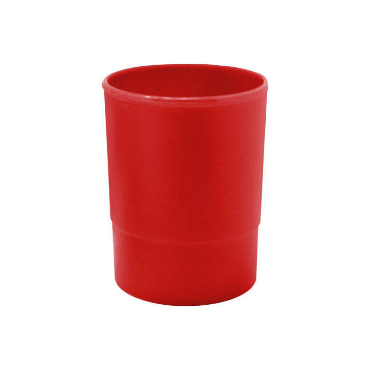 Dohe Cubilete Redondo en Poliestireno - 100% Reciclable - Apilable - 100x100mm - Ideal para Organizar Material de Oficina