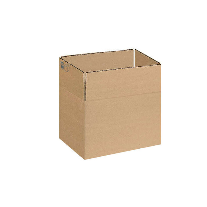Dohe Cajas de Embalaje de 4 Solapas - Medidas 355x265x270mm - Carton de Canal 3mm - Resistente y Duradero - Ideal para Envios y