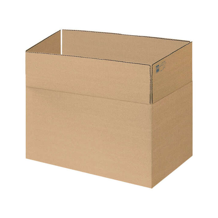 Dohe Cajas de Embalaje de 4 Solapas - Medidas 600x400x290mm - Carton de Canal 3mm - Resistente y Duradero - Ideal para Envios y