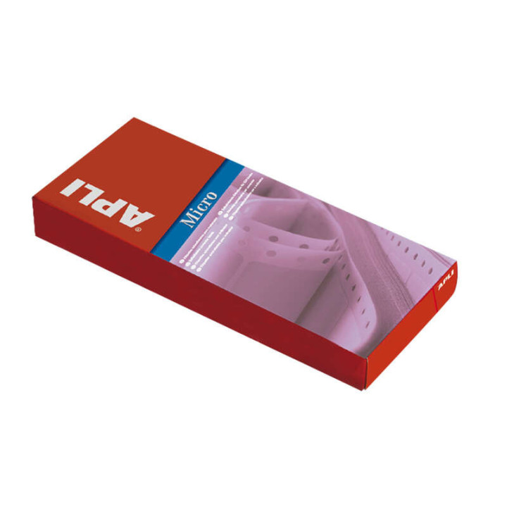 Apli Caja de 2.004 Etiquetas en Continuo 88.9x23.3mm - 167 Pliegues por 12 Etiquetas - Adhesivo Permanente - Cantos Romos - Col