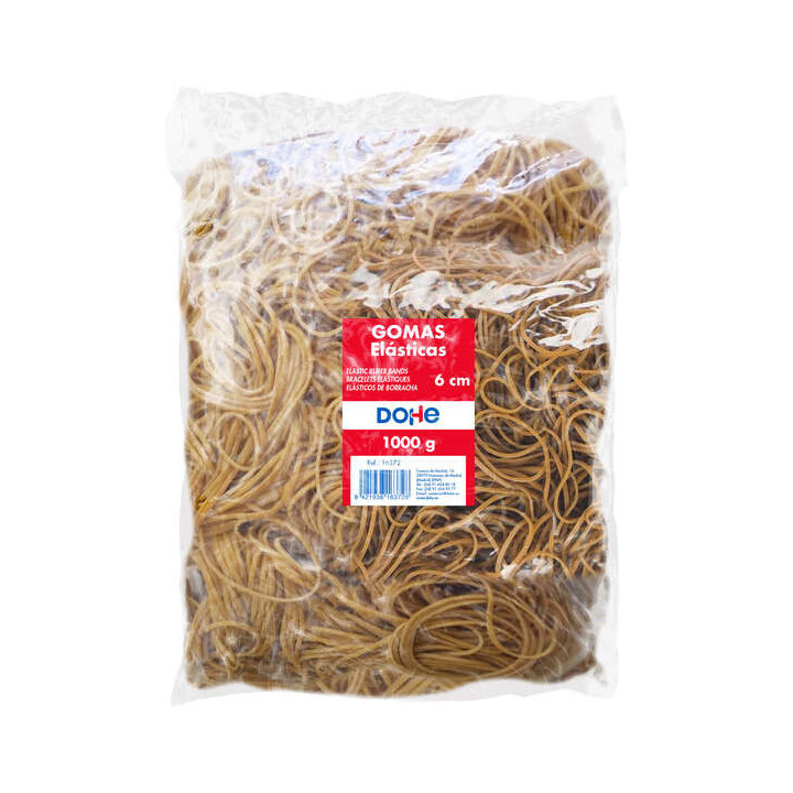 Dohe Gomas Elasticas - Longitud 6cm - Fabricadas en Latex de Gran Resistencia y Elasticidad