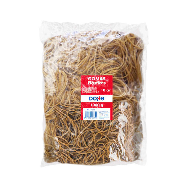 Dohe Gomas de Latex - Longitud 10cm - Gran Resistencia y Elasticidad - Bolsa de 1 Kg