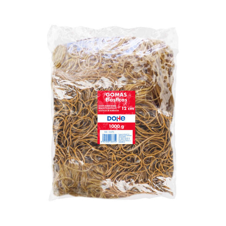 Dohe Gomas de Latex - 12cm - Gran Resistencia y Elasticidad - Bolsa de 1 Kg