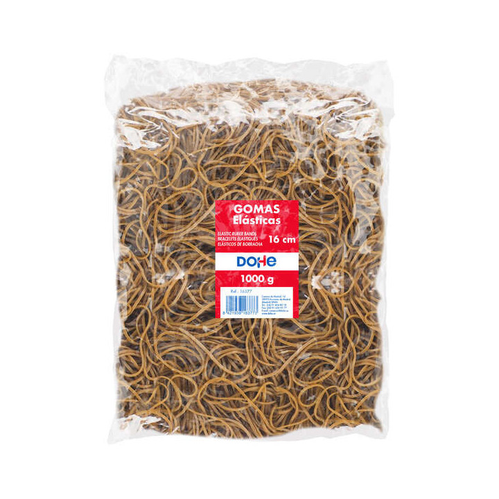 Dohe Gomas de Latex - Longitud 16cm - Gran Resistencia y Elasticidad - Bolsa de 1 Kg