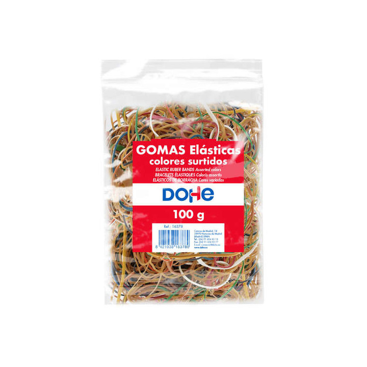 Dohe Gomas de Latex - 100gr - Gran Resistencia y Elasticidad - Surtido de Colores