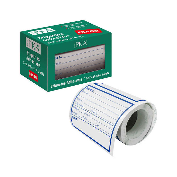 Dohe Rollo de 200 Etiquetas Adhesivas Pre-impresas de Envio - 109x82mm - Ideal para Expedicion de Paquetes