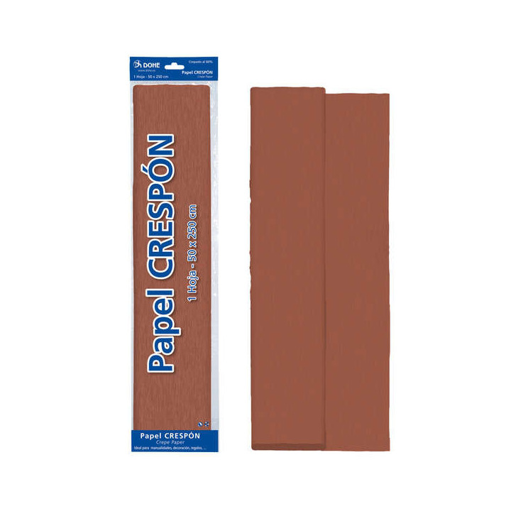 Dohe Papel Crespon de 30g - Crepado al 60 % - Ideal para Manualidades y Decoracion - Hoja de 50x250cm