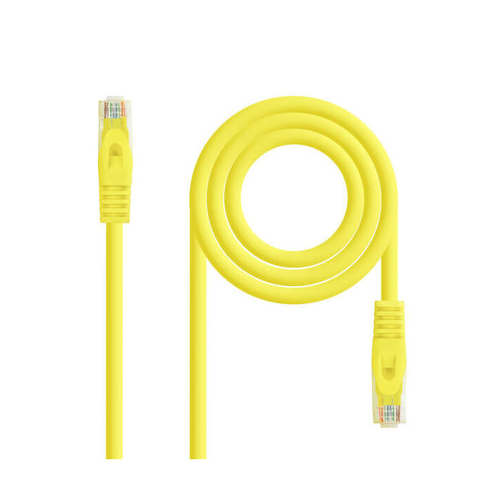 Nanocable Cable Red Latiguillo LSZH Cat.6A UTP AWG24 30cm - Color Amarillo