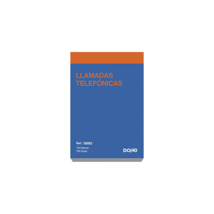 Dohe Talonarios Preimpresos a Dos Tintas - Octavo Natural - Sencillo