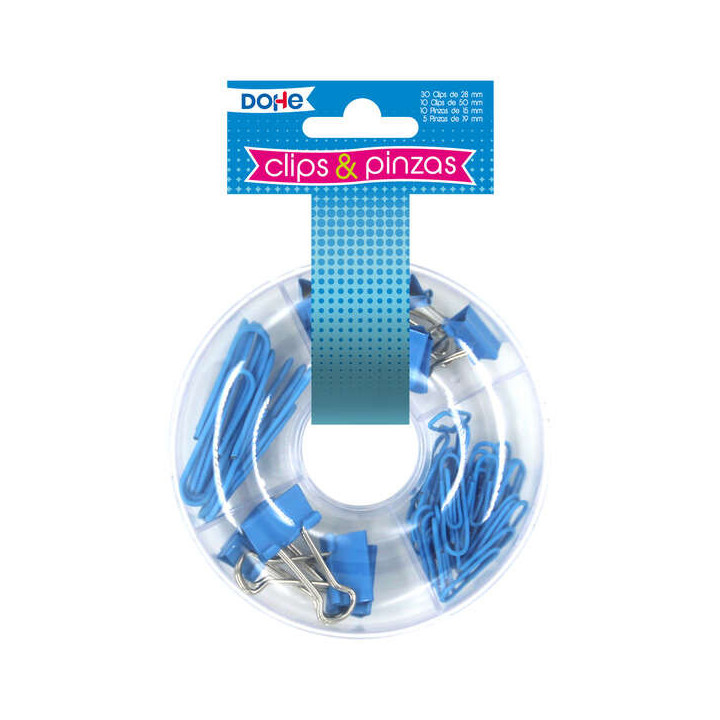 Dohe Combo de Pinzas - 10 Pinzas de 15mm y 5 Pinzas de 19mm - Variedad de Tamaños para Diferentes Usos