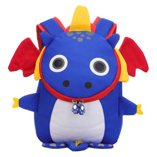 Dohe Mochila Infantil Modelo Dragon Azul - Compartimento con Cierre de Cremalleras - Bolsillo Interior Acolchado - Tirantes Ref