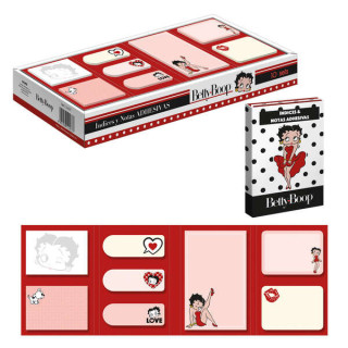 Dohe Expositor de Indices y Notas Adhesivas de Betty Boop - Set de 10 - Preimpresas a Todo Color - Potente Adhesivo - Ideal par