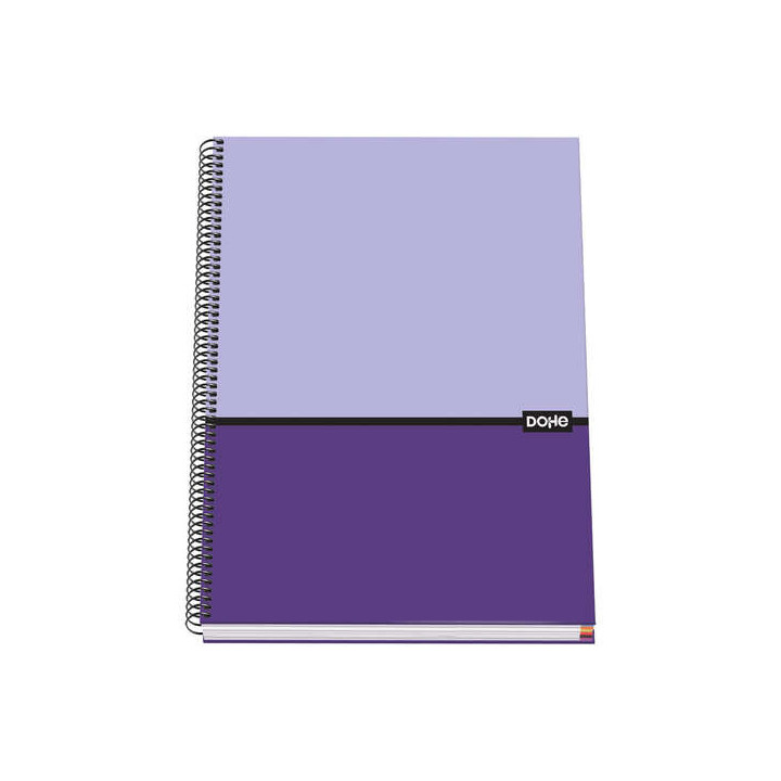 Dohe Cuaderno en Espiral de Tapa Dura A4 - 228x300mm - Cubierta en Carton Forrado con Papel Impreso a Todo Color y Plastificado