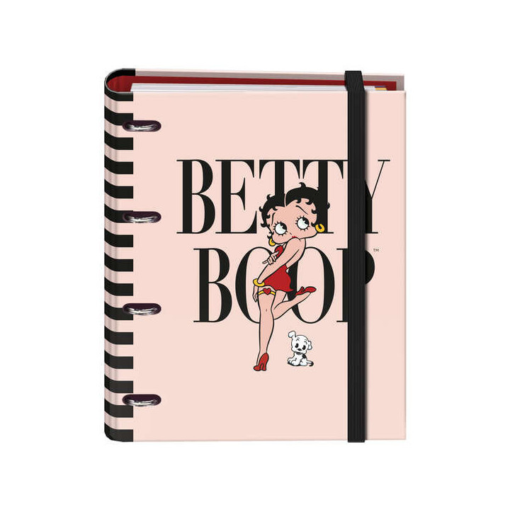 Dohe Cuaderno de Carton Forrado - 35mm - Anillas Niqueladas - Guardas Impresas - 100 Hojas Offset 90g - Cuadricula 5mm - 4 Sepa