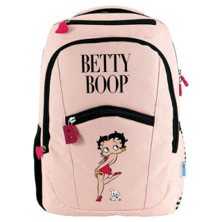 Dohe Mochila Grande de Betty Boop - Fabricada en Poliester - Compartimento Acolchado para Portatil - Bolsillos Delanteros y Lat