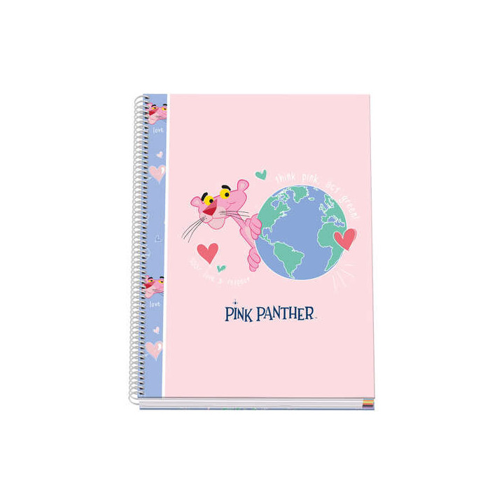 Dohe Cuaderno en Espiral de Tapa Dura A4 - 228x300mm - Cubierta en Carton Forrado con Papel Impreso a Todo Color y Plastificado