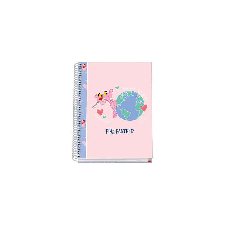 Dohe Cuaderno Espiral Tapa Dura A5 - 162x210mm - Cubierta Carton Forrado - Espiral Metalico Blanco - 100 Hojas Offset 90g Micro