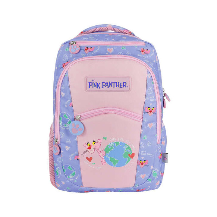 Dohe Mochila Grande Pink Panther - Fabricada en Poliester Resistente - Compartimento Principal con Bolsillo Acolchado - Bolsill