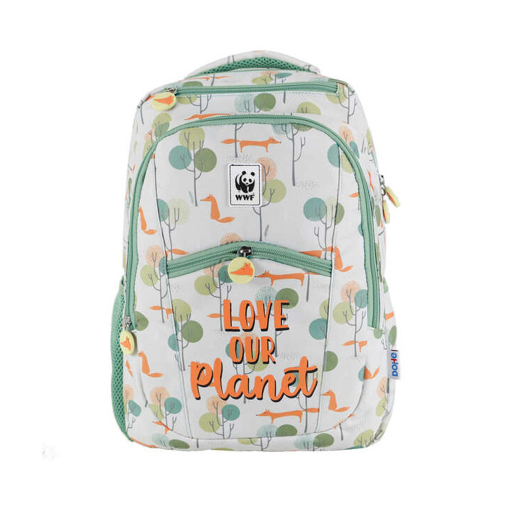 Dohe Mochila Grande Pink Panther - Fabricada en Poliester Resistente - Compartimento Acolchado para Portatil - Bolsillos Fronta