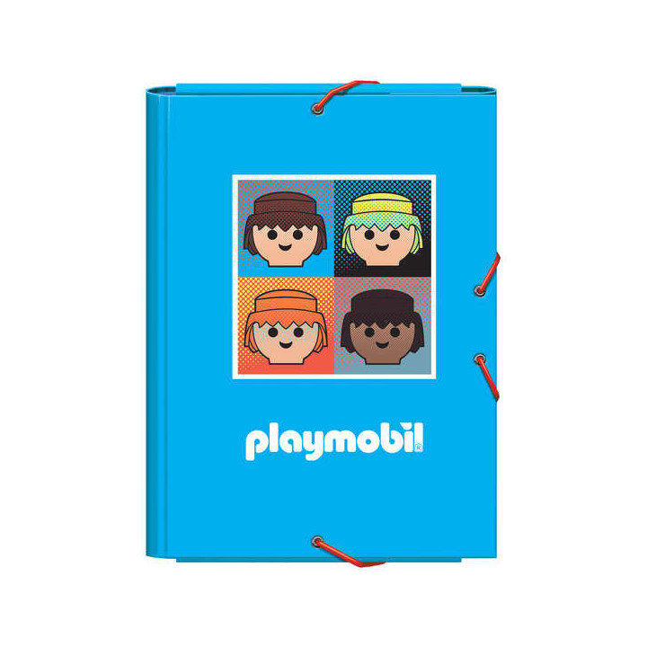 Dohe Carpeta de Carton Forrado con 3 Solapas - Cierre de Goma Elastica