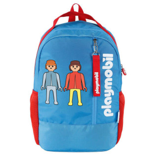 Dohe Mochila Grande Playmobil - Fabricada en Poliester - Compartimento Principal con Bolsillo Acolchado - Bolsillos Laterales p