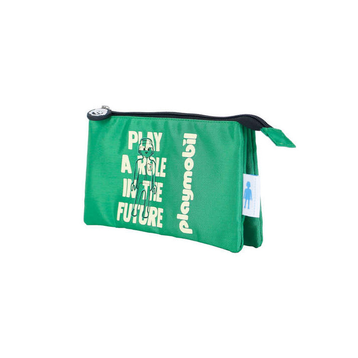 Dohe Portatodo Triple Compartimento - Fabricado en Poliester Flexible y Resistente - Cierre Doble de Cremalleras - Ideal para G