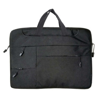 Dohe Maletin para Portatil 15.6" - Numerosos Compartimentos - Cierre de Cremallera - Poliester a Prueba de Agua - Color Negro