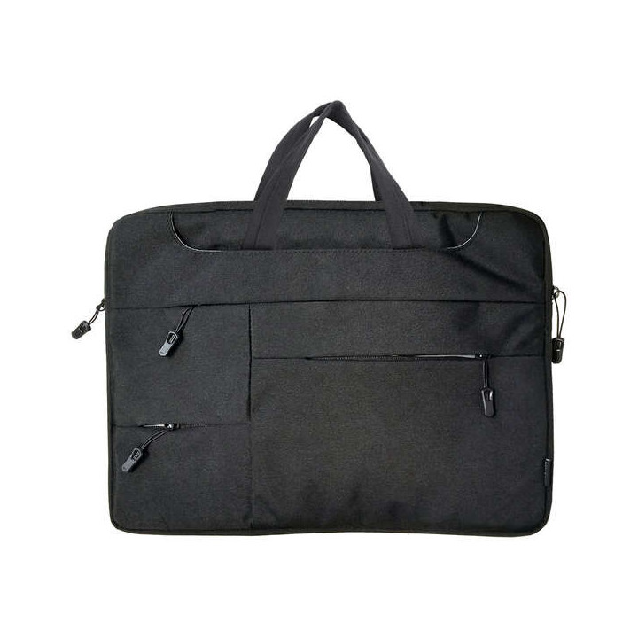 Dohe Maletin para Portatil 15.6" - Numerosos Compartimentos - Cierre de Cremallera - Poliester a Prueba de Agua - Color Negro