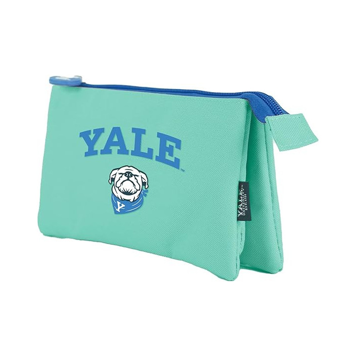 Dohe Yale Dog Portatodo Triple - Cierre Doble con Cremallera y Tirador de Goma