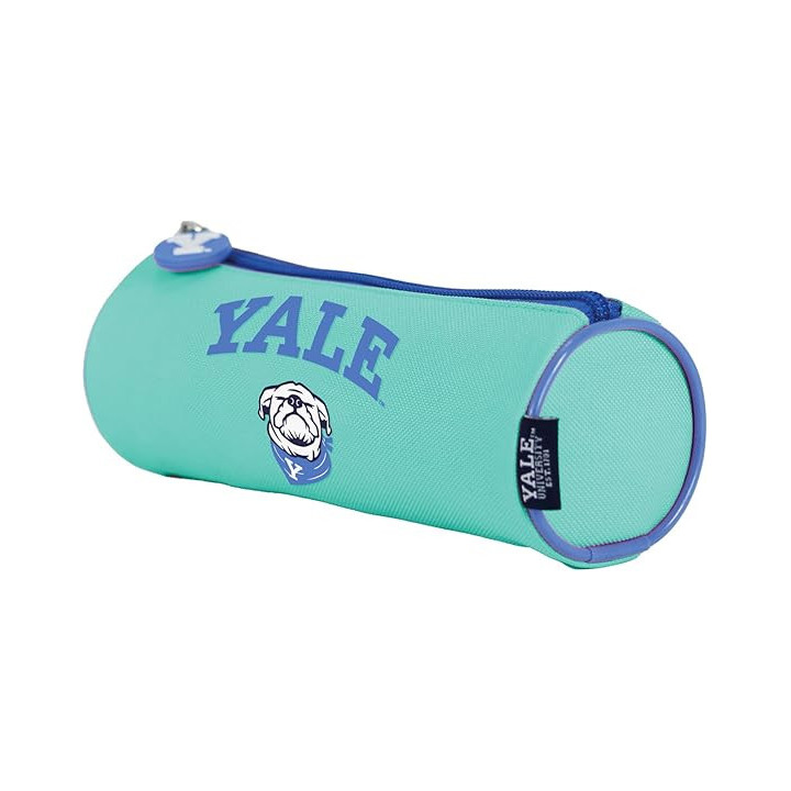 Dohe Yale Dog Portatodo Simple Redondo - Cierre con Cremallera y Tirador de Goma