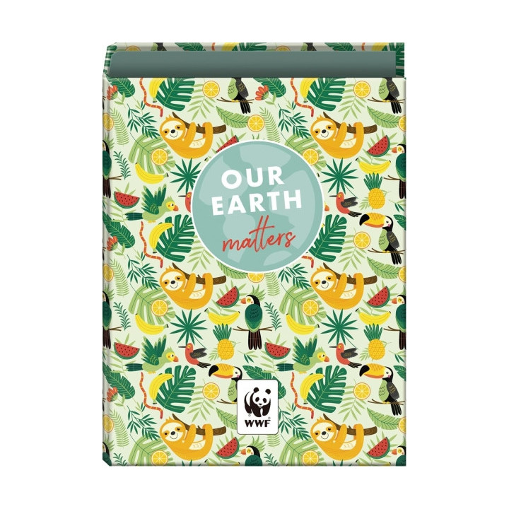 Dohe WWF Tropic Carpeta de 4 Anillas Mixtas de 40mm - Formato Folio - Cubierta en Carton Forrado Plastificado