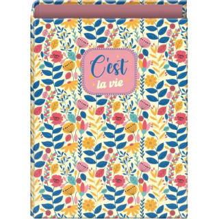 Dohe C´est la Vie Carpeta de 4 Anillas Mixtas de 40mm - Formato Folio - Cubierta en Carton Forrado Plastificado