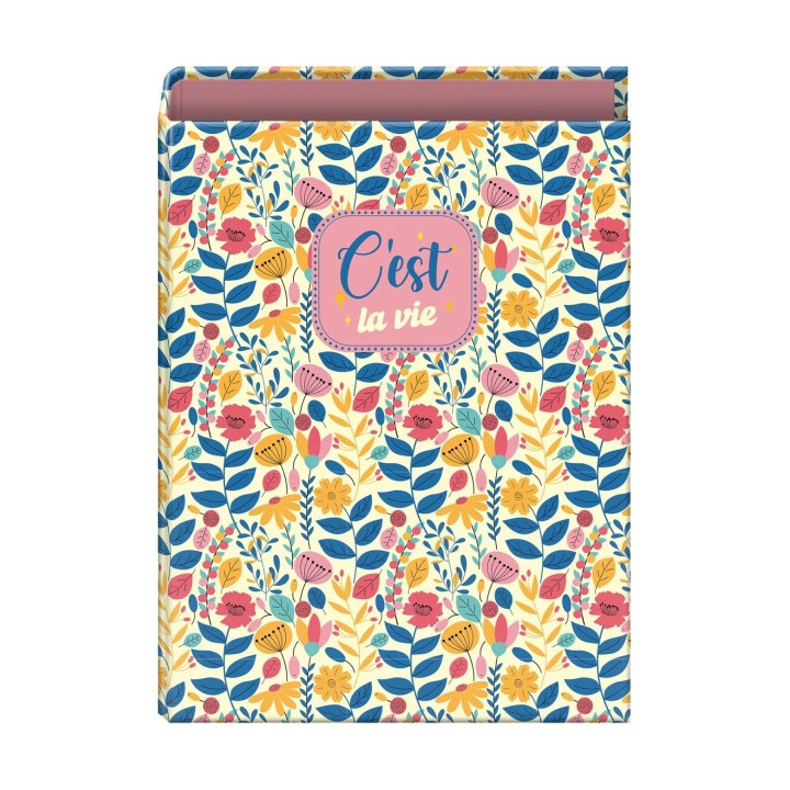 Dohe C´est la Vie Carpeta de 4 Anillas Mixtas de 40mm - Formato Folio - Cubierta en Carton Forrado Plastificado